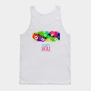 Color Splashes For Holi Festival Tank Top